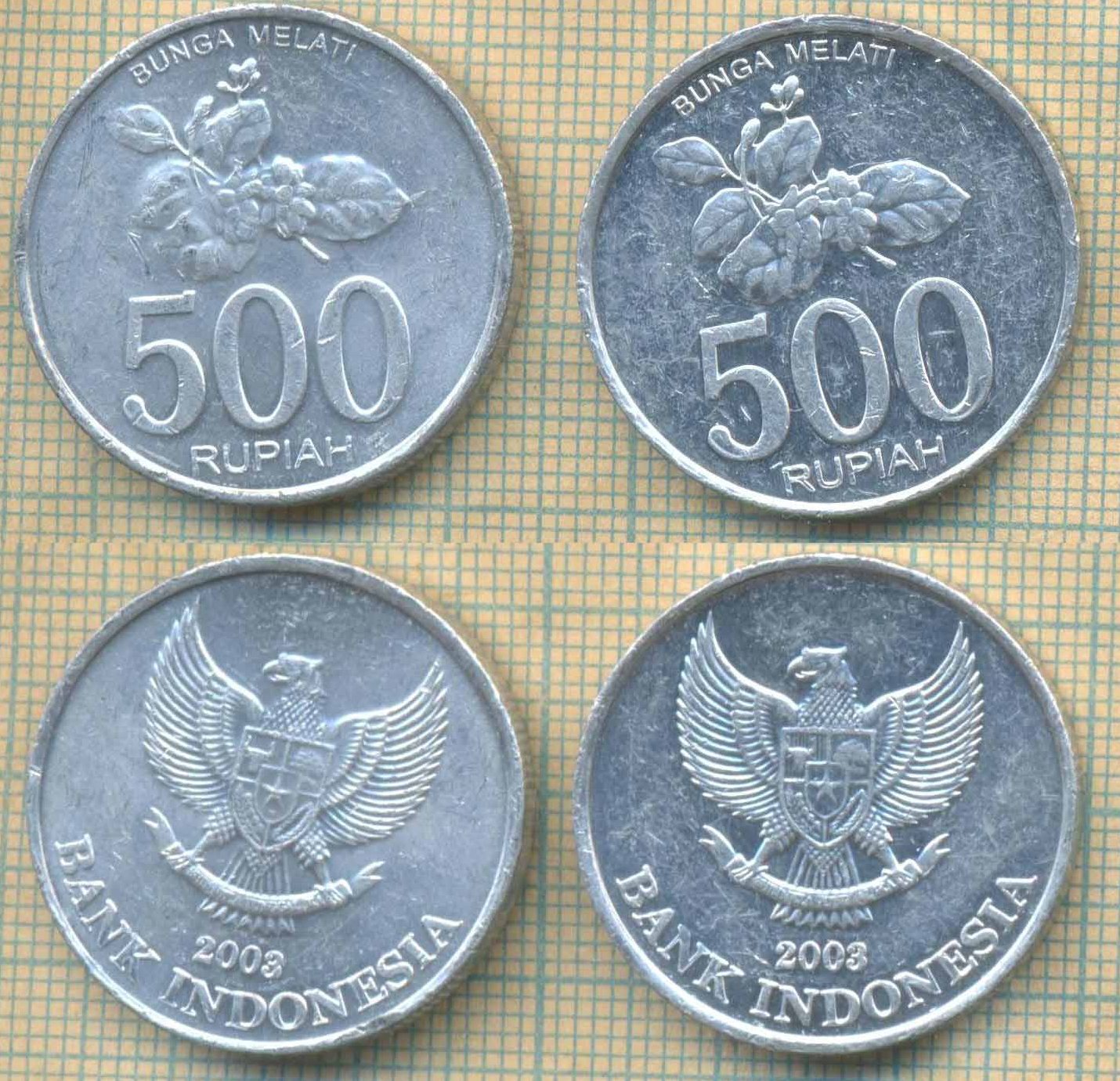 Индонезия 500 рупий 2003 11 10