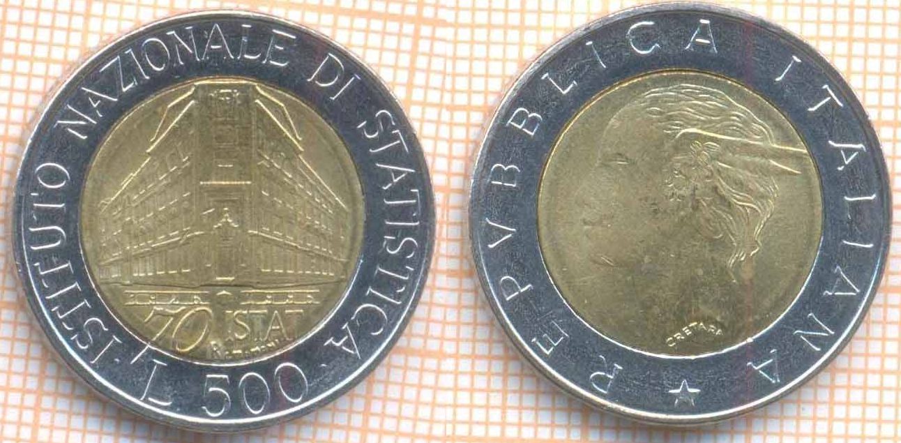 Италия 500 лир 1996 6770