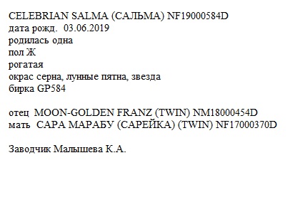 Сальма анк Kristinarai