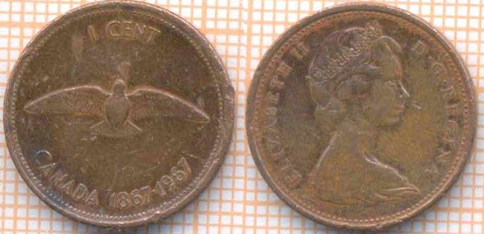 Канада 1 цент 1967 6791