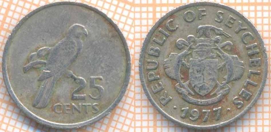 Сейшелы 25 центов 1977 6786