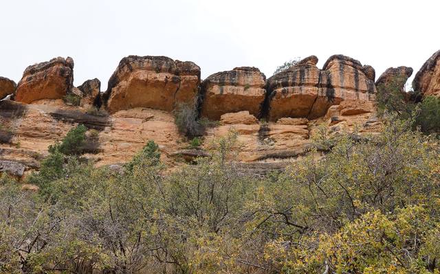 Скалы наверху борта Гранд Каньона. Фото Морошкина В.В.