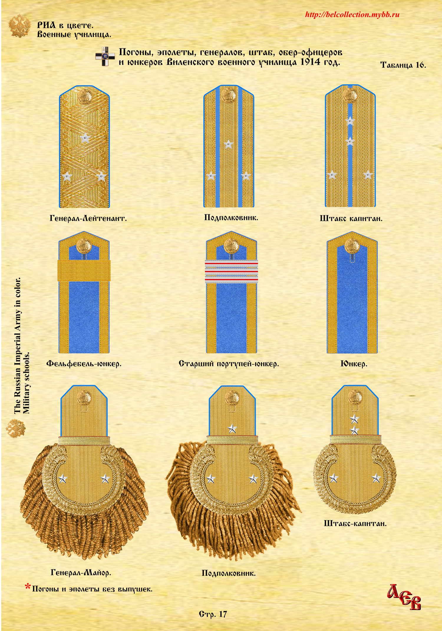 Стр. 17 ВУ Эполеты Погоны