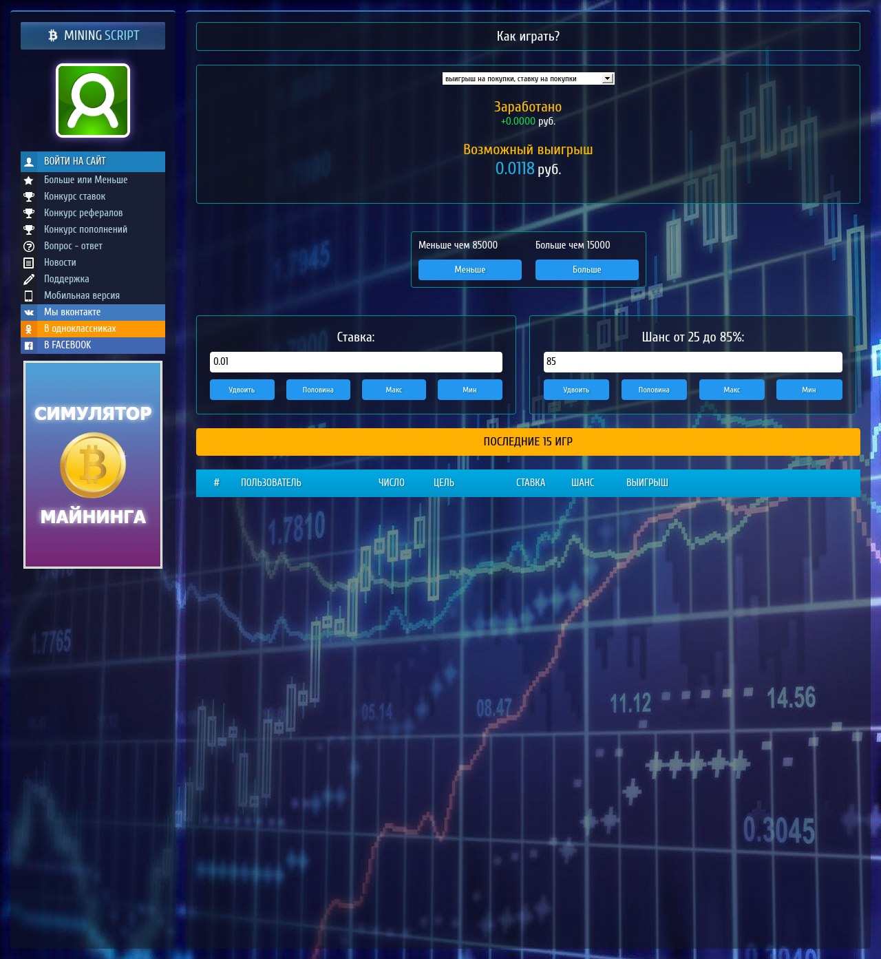 Симулятор майнинг - MINING SCRIPT (5)