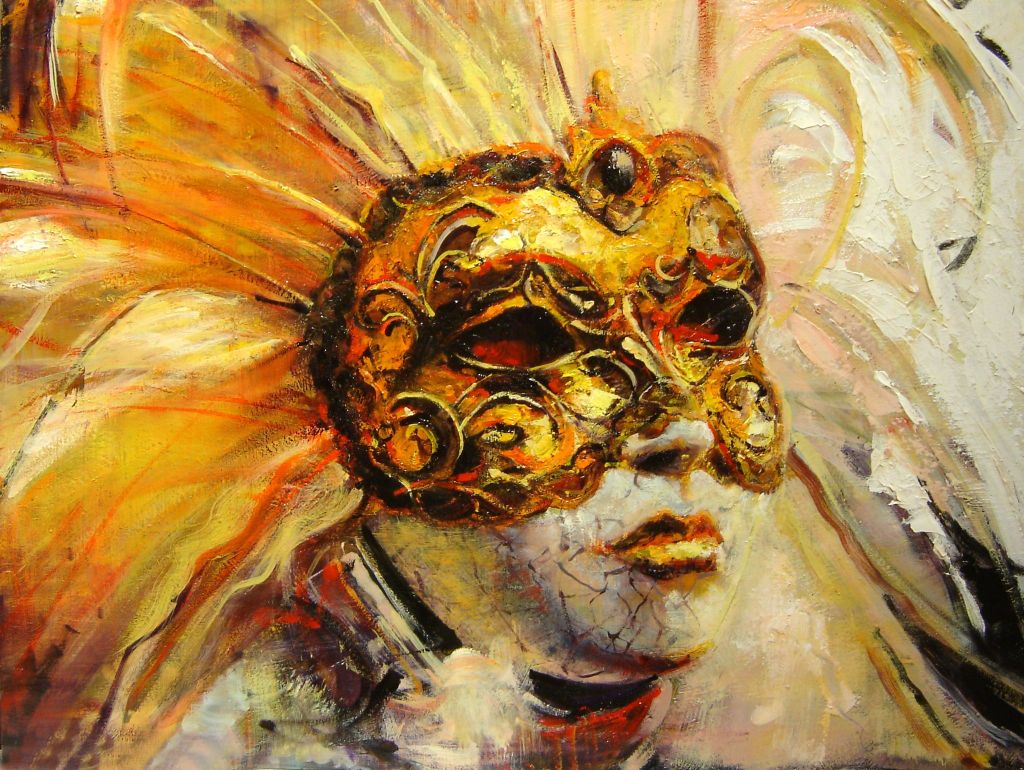 30 x 40 cm - La Mascara Veneciana serie - 187