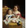 201 William-Adolphe Bouguereau (1825—1905) - Portrait of Eva and Frances Johnston