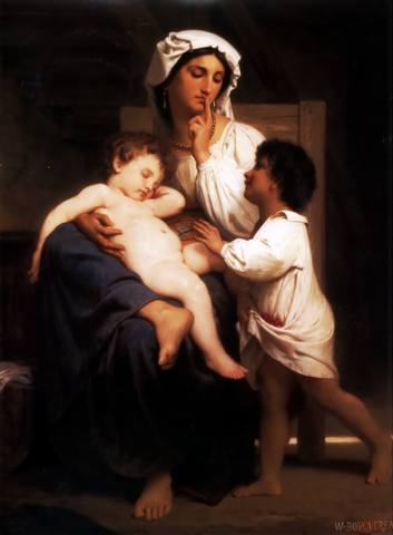 211 William-Adolphe Bouguereau (1825—1905) - Сон , 1864 - Le sommeil (Asleep at last)