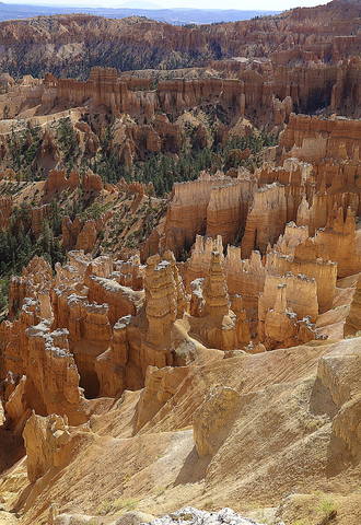 Скалы и останцы-худу в Брайс-Каньоне в Юте. Фото Морошкина В.В.