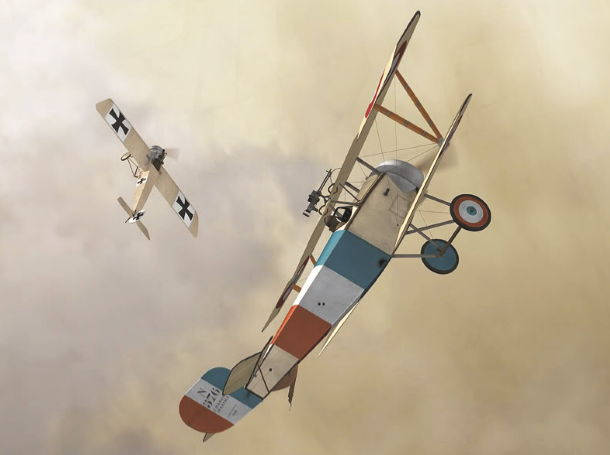 WWI-Nieuport-11-No.-576-Jean-Navarre-Fighter-Aircraft-Paper-Model