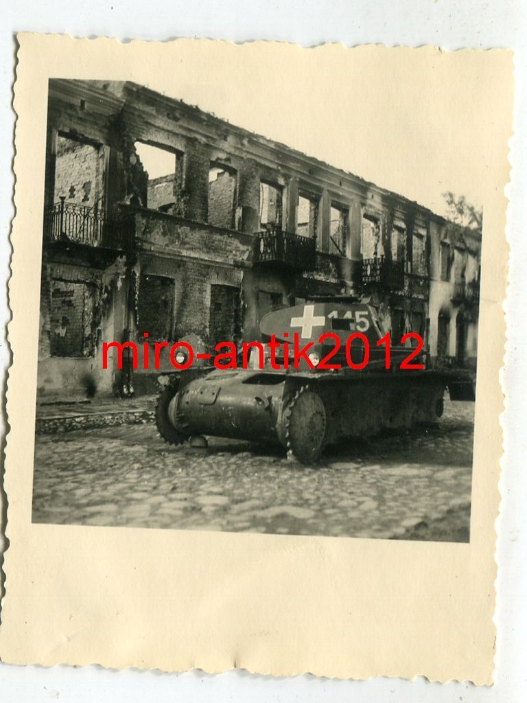 Foto Panzerregiment 1 zerst rter Panzer Turm