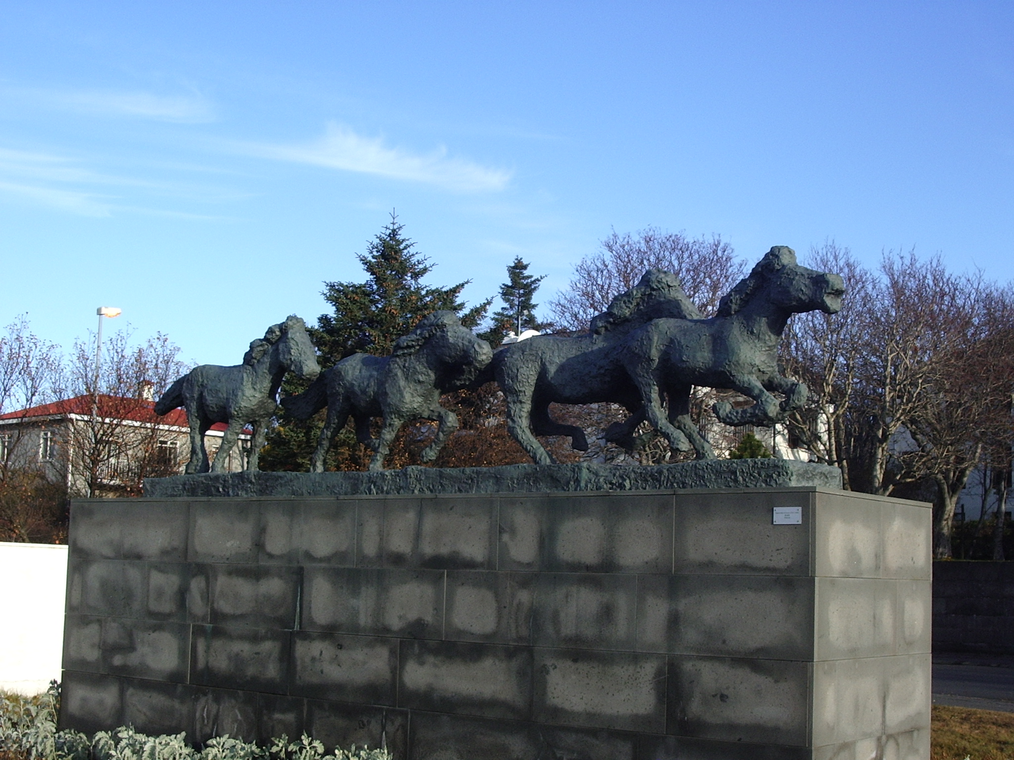 Ponies Sculpture of Icelandic ponies