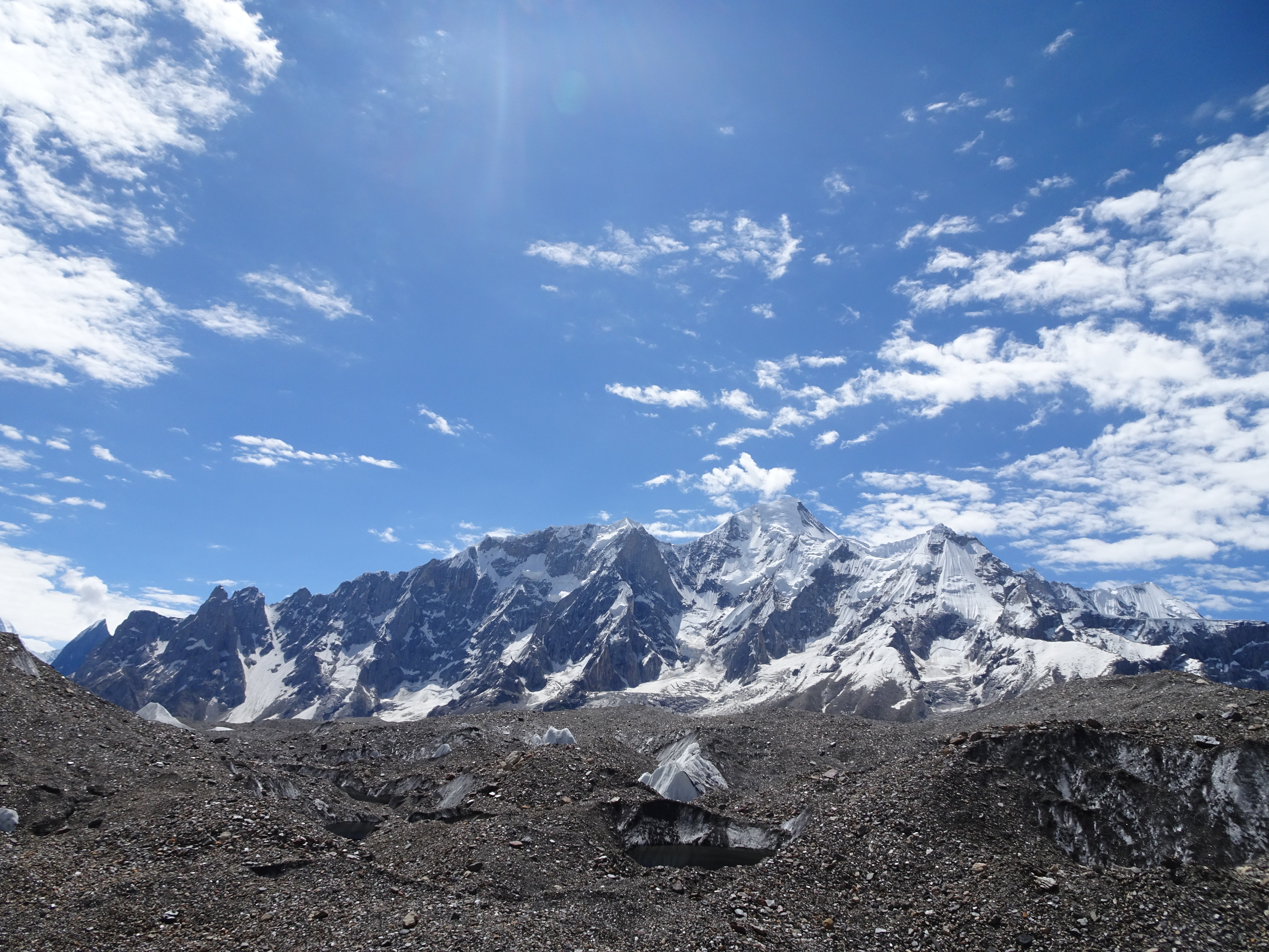 Biarchedi Peak from the Baltoro glacier