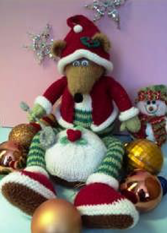 Рождественская мышь и пудинг от Marlene Lang (спицы) 1.12.19 28644560_m