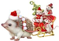 Рождественская мышь и пудинг от Marlene Lang (спицы) 1.12.19 28757023_s