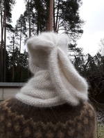 шапка-шарф из собачьей шерсти