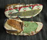 131 Sioux ceremonial mocs fully beaded 10" in length