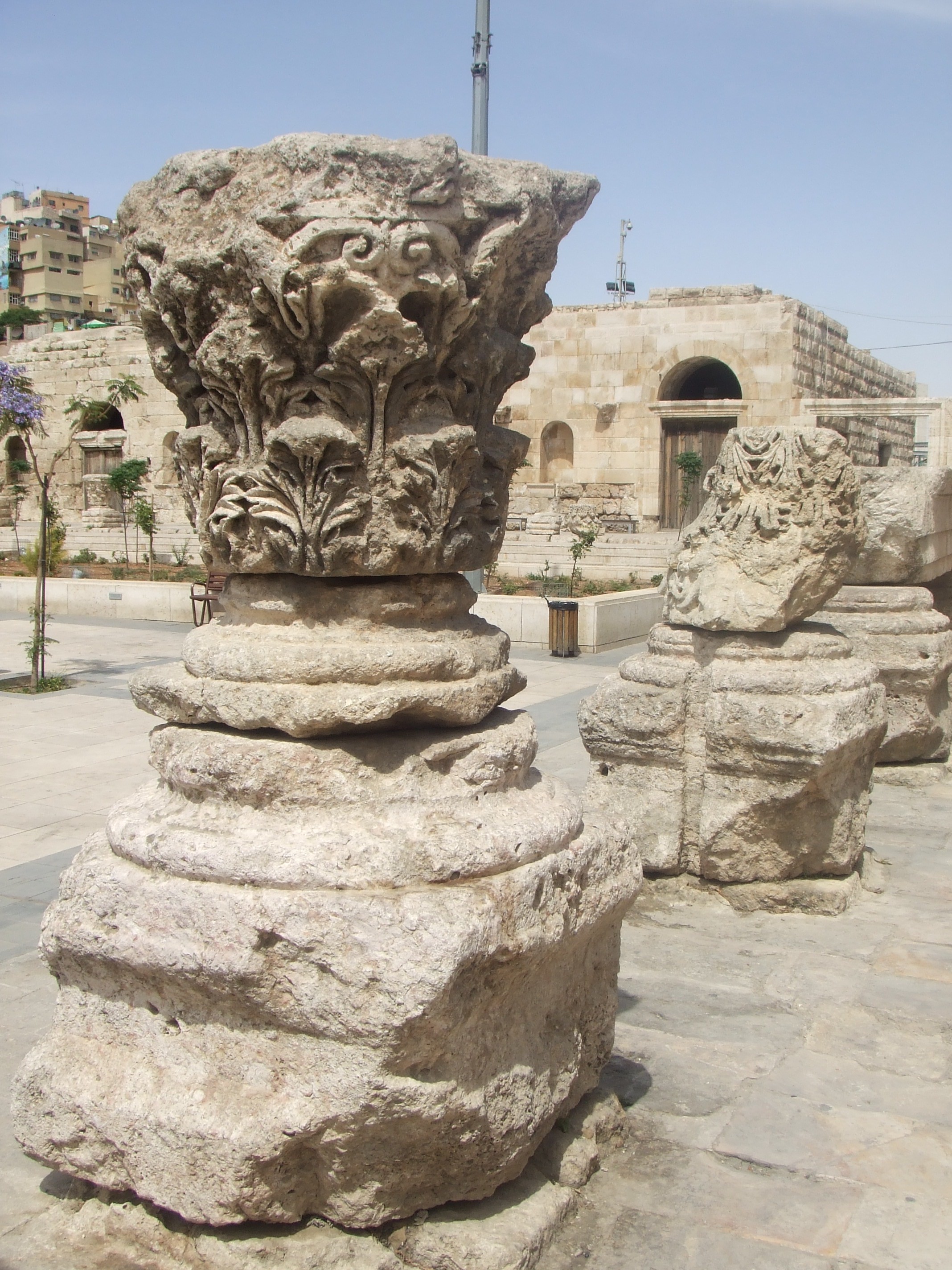 Capital, Amman Amman's city centre may have a modern feel today but is actually one of the oldest continuously inhabited cities in the World, with evidence of its classical past (as the ancient city of Philadelphia) still visible in certain areas. The most important remaining monument of the city's classical past is the stunning Roman amphitheatre. The theatre was built the reign of Antonius Pius (138-161 AD) and could seat up to 6,000 people. Built into the hillside, it was oriented north to keep the fierce sun off the spectators.