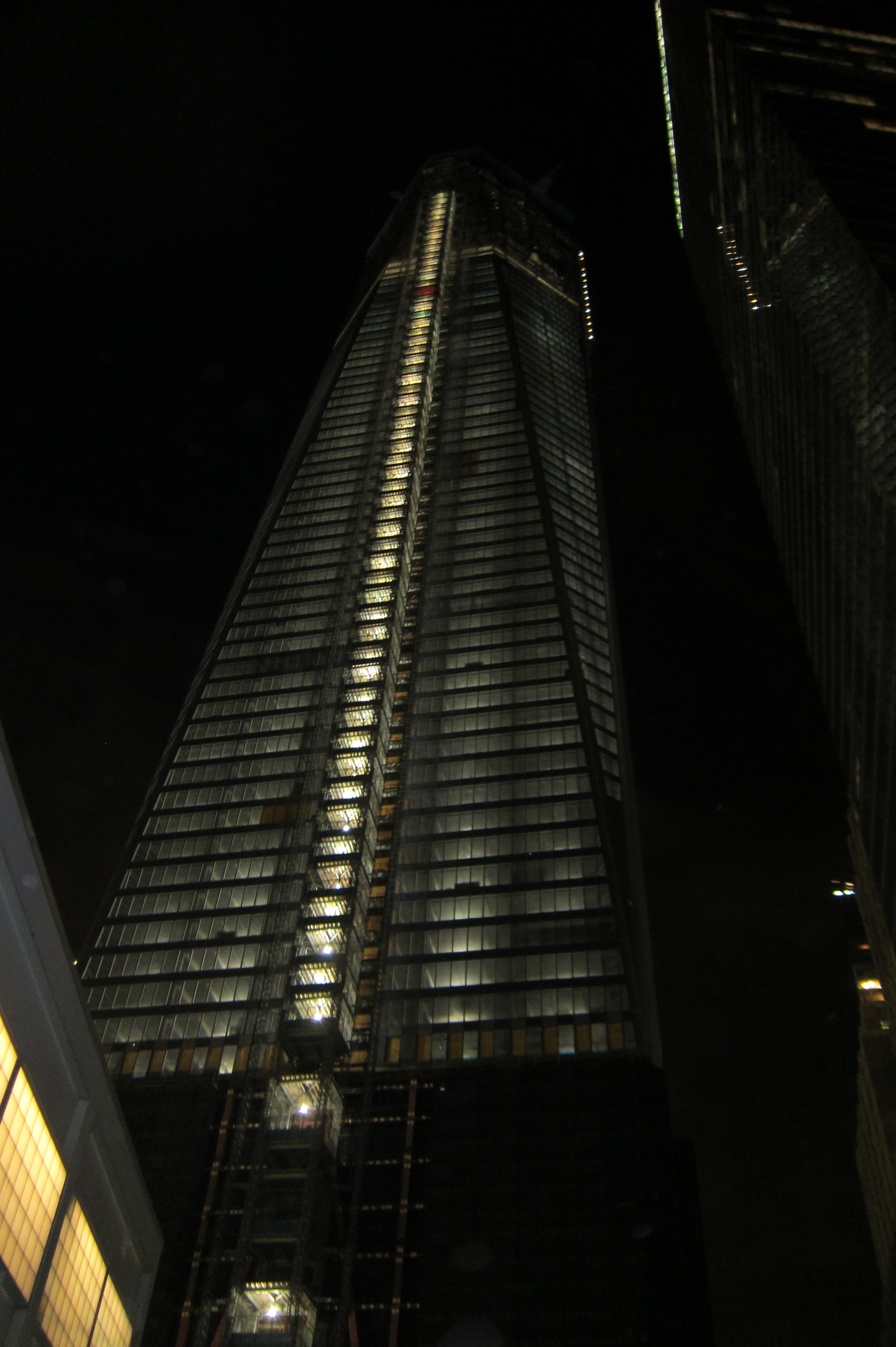 NYC - FiDi: One World Trade Center (under construction) One World Trade Center, formerly known as the Freedom Tower, is the man building of the new World Trade Center under construction, expected to be completed in 2013. The tower will be located on the northwest corner of the 16-acre World Trade Center site bounded by Vesey, West, Washington and Fulton Streets. Construction on below-ground utility relocations, footings and foundations for the 1,776-foot tall building began on April 27, 2006. On December 19, 2006, the first steel columns were installed in the building's foundation. By March 2010, 1 TC reached 200 feet above street level, and the Port Authority stated that they were adding a floor per week. When completed One World Trade Center will be the tallest building in the United States.