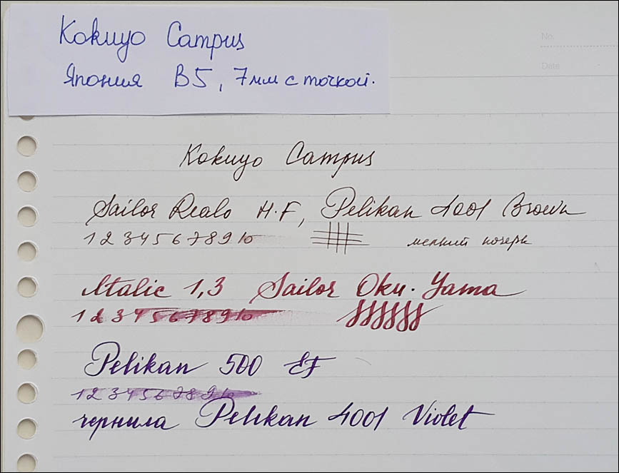Papers test. Kakyuo Campus B5 Japan. Lenskiy.org