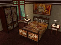 nnnBrownBaticBedroomset