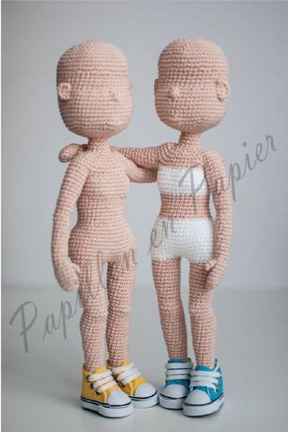 Учимся вязать основу кукол. "Ами" кукла в кроссовках от Luminita Cristina 9.03.20 29574360_m