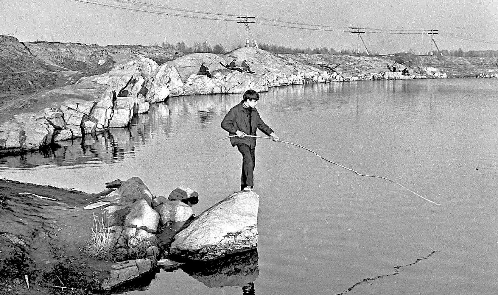 Карьер на Горской. Рыбаки. 1973 г