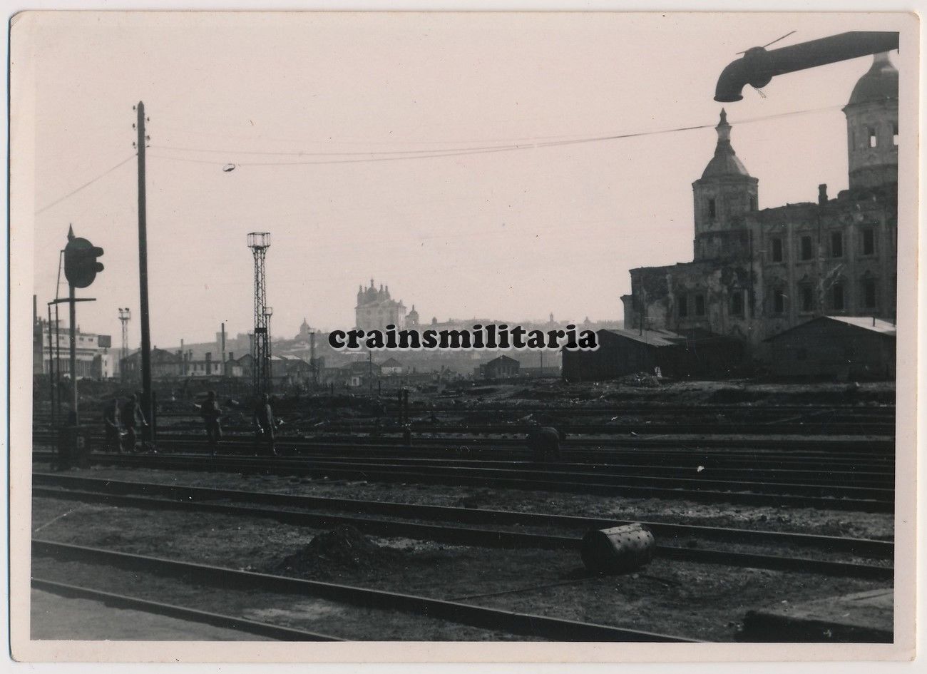 Foto zerstörtes Bahnhof in SMOLENSK Russland orthodoxe Kathedrale Kirche