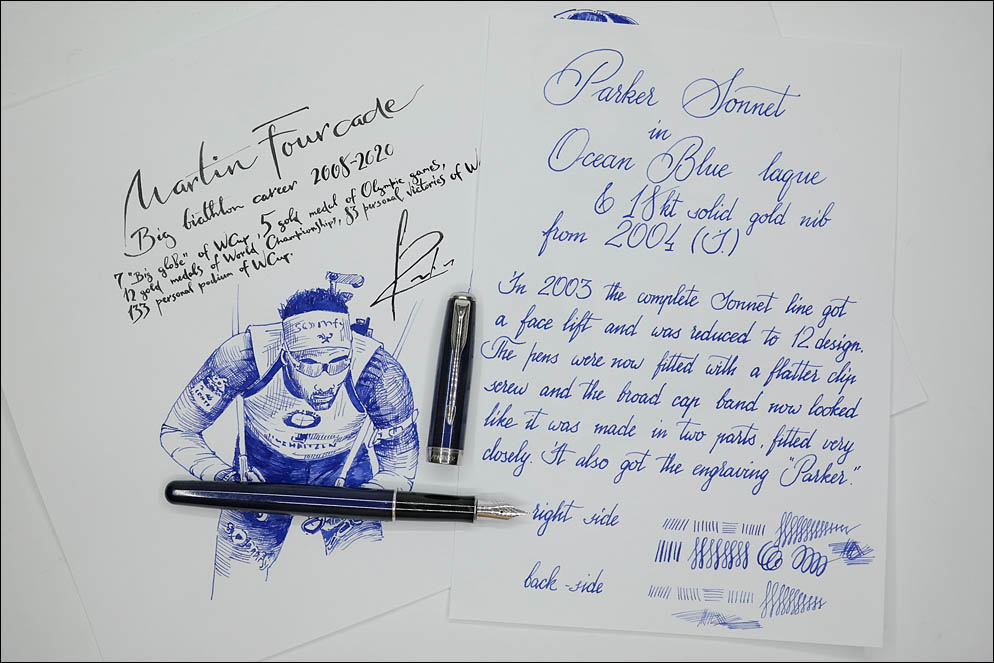 Parker Sonnet Ocean Blue. Lenskiy.org