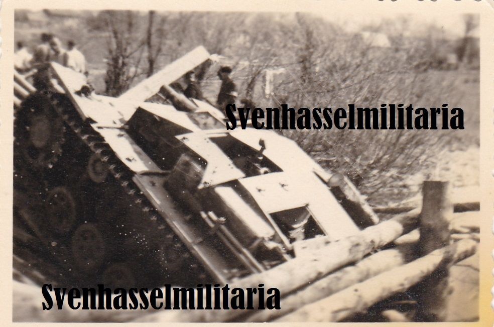 0 Stug Sturmgesch tz Panzer Tank Unfall Notbr