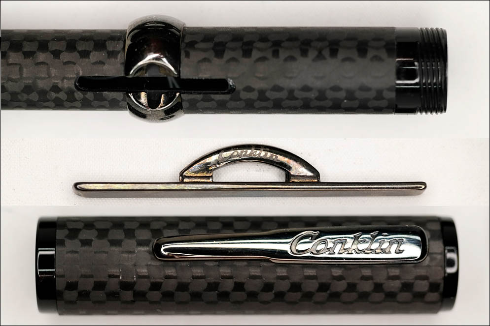 Conklin 'Mark Twain' Crescent Stelth Deluxe Carbon fiber. Lenskiy.org