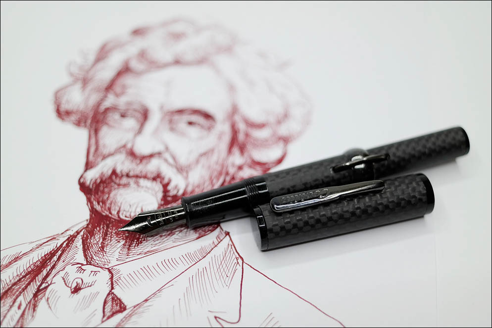 Conklin 'Mark Twain' Crescent Stelth Deluxe Carbon fiber. Lenskiy.org