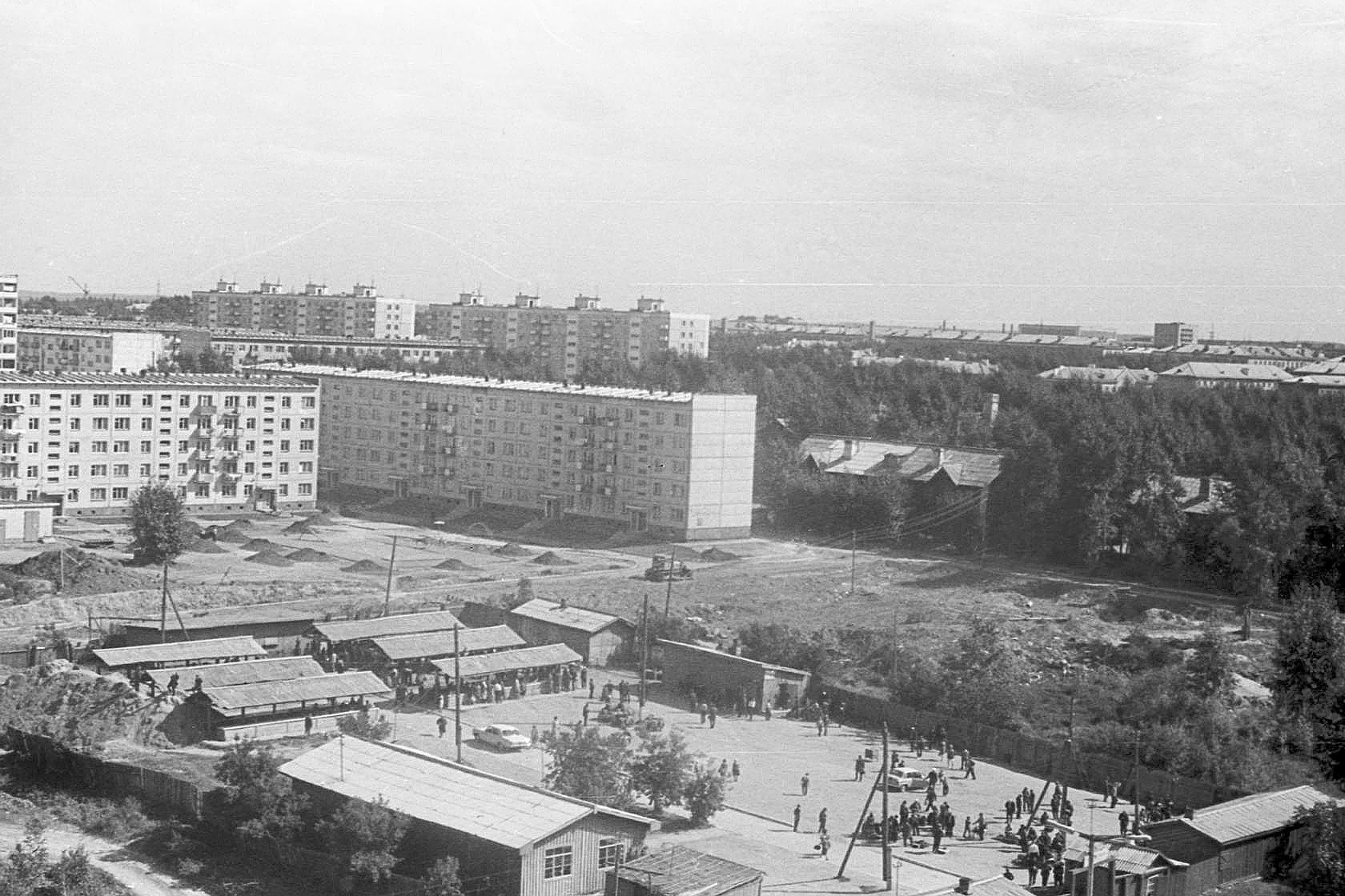 Рынок по ул. 25 лет Октября 1970 год.