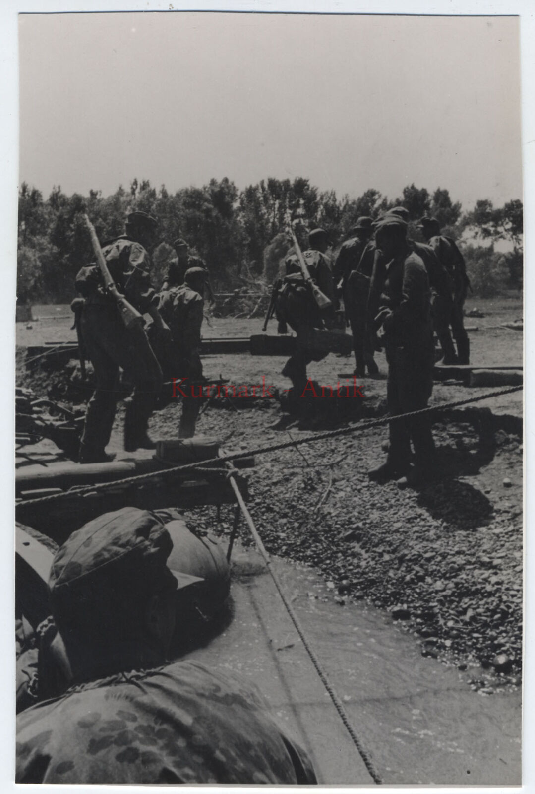 Foto Wehrmacht Regiments Motiv Pionier Sturm Bat. camo smock K98 Frankreich