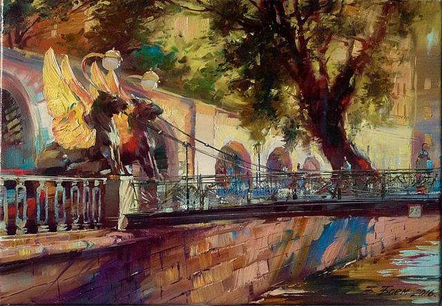 Банковский мост с грифонами Банковский мост с грифонами