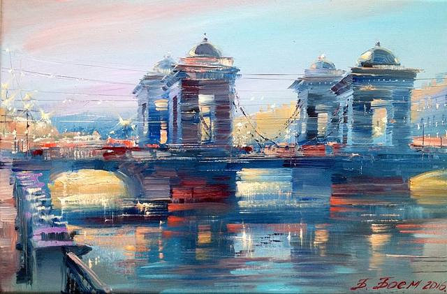 Вечерний Ломоносовский мост Вечерний Ломоносовский мост