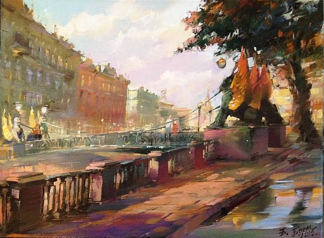 Картина Банковский мостик Санкт-Петербург Картина Банковский мостик Санкт-Петербург