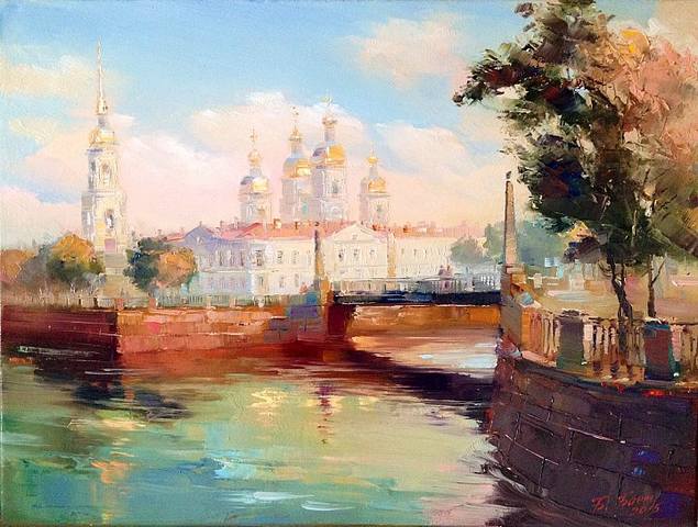 Картина У Никольского собора , Санкт-Петербург Картина У Никольского собора , Санкт-Петербург