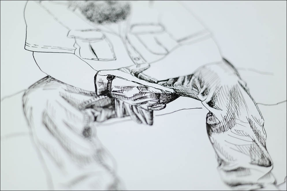 Cowboy sketch (Fuzzy_Bear). Lenskiy.org