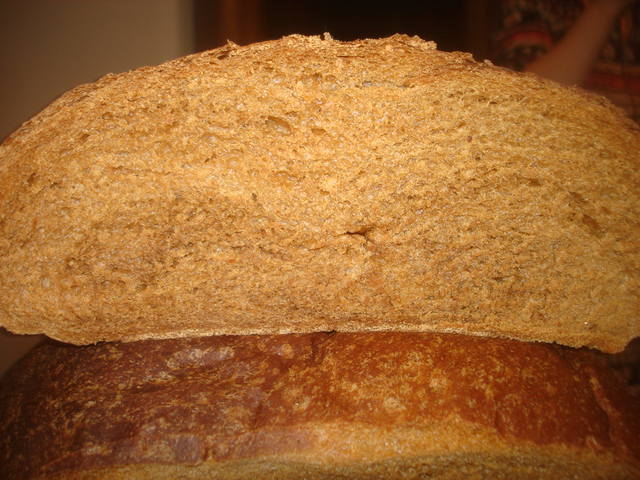 "Легкий" пшенично-ржаной хлеб (духовка)