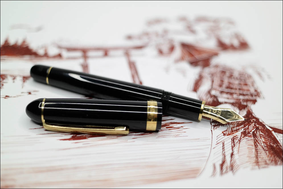 Platinum 3776 Balance with Music nib ground to Crisp Italic