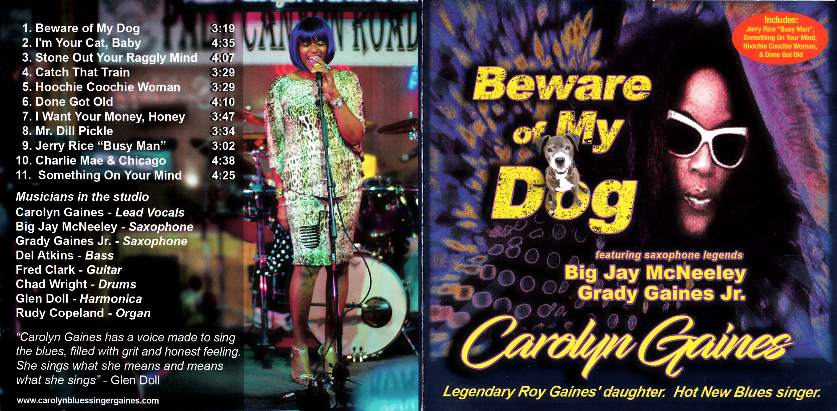 Carolyn Gaines - Beware of My Dog - Front