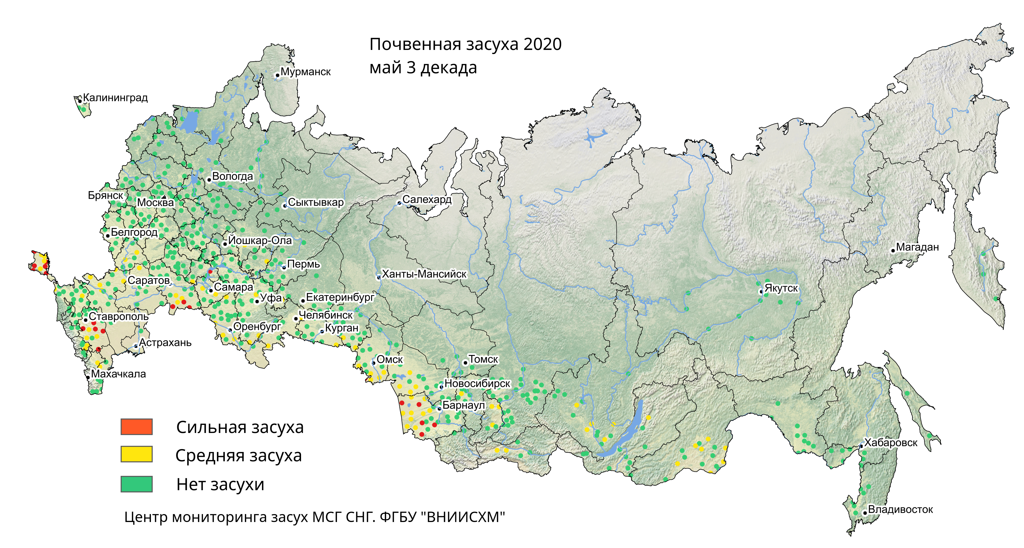 Карта засухи казахстана