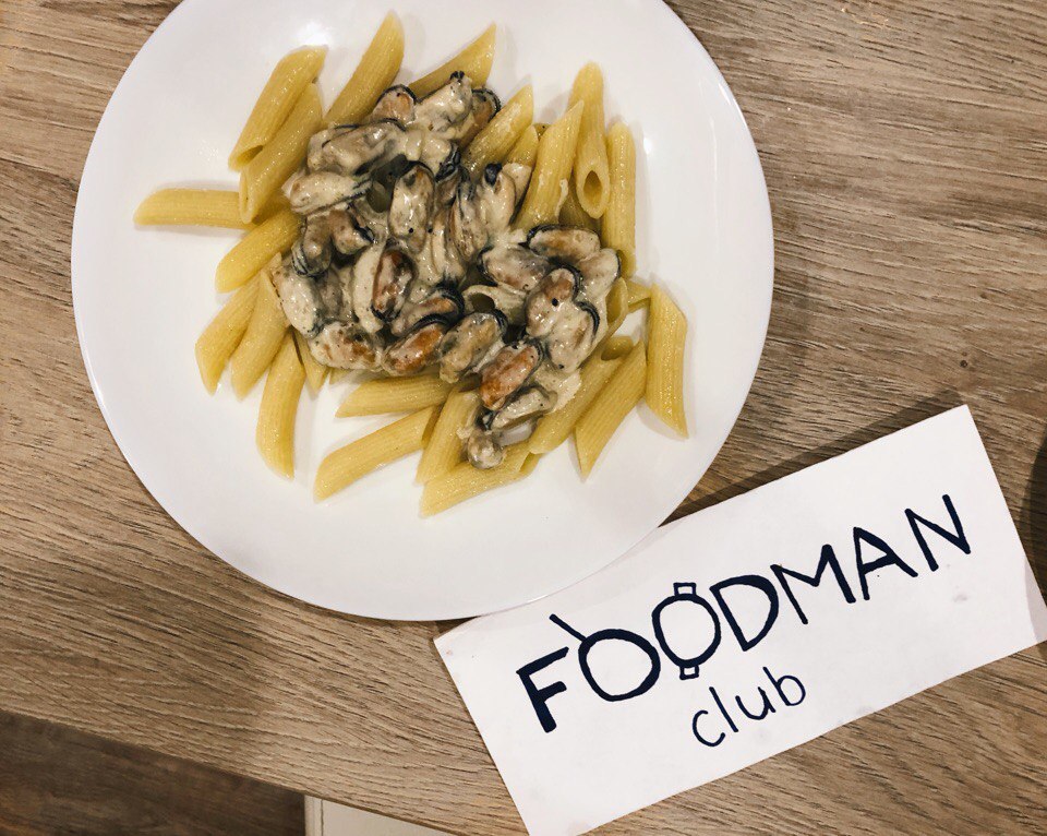 Мидии в сливочно-чесночном соусе