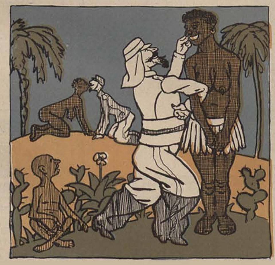 Европейский колониализм. Франция. Карикатура из чешского журнала 1904 года