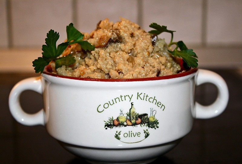 Пшеничная каша с грибами