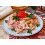 Салат с ветчиной и помидорами «Минутка»