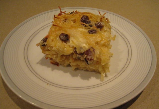 Сладкая запеканка из лапши