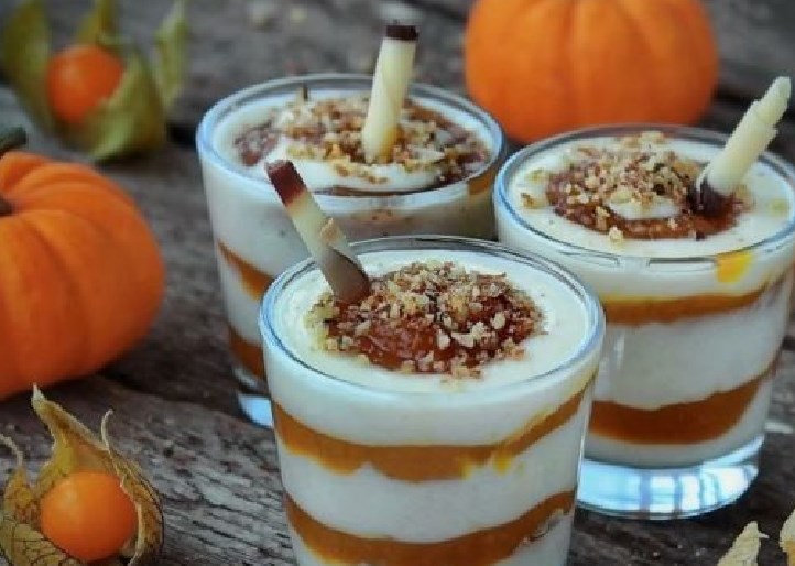 Тыквенный десерт с маскарпоне