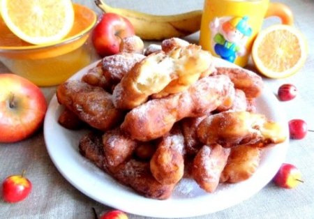 Творожные палочки с яблоком