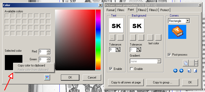 sshot color clipboard SK652a